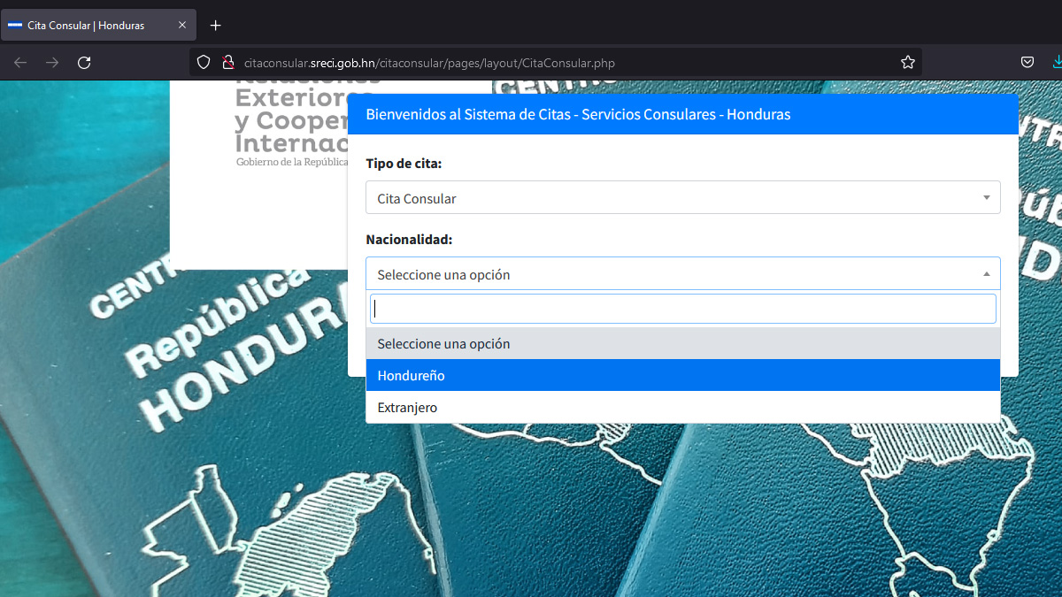 3.- Pasos para realizar una Cita Consular Honduras EEUU, España y México