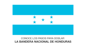 ¿Cómo doblar la Bandera Nacional de Honduras?