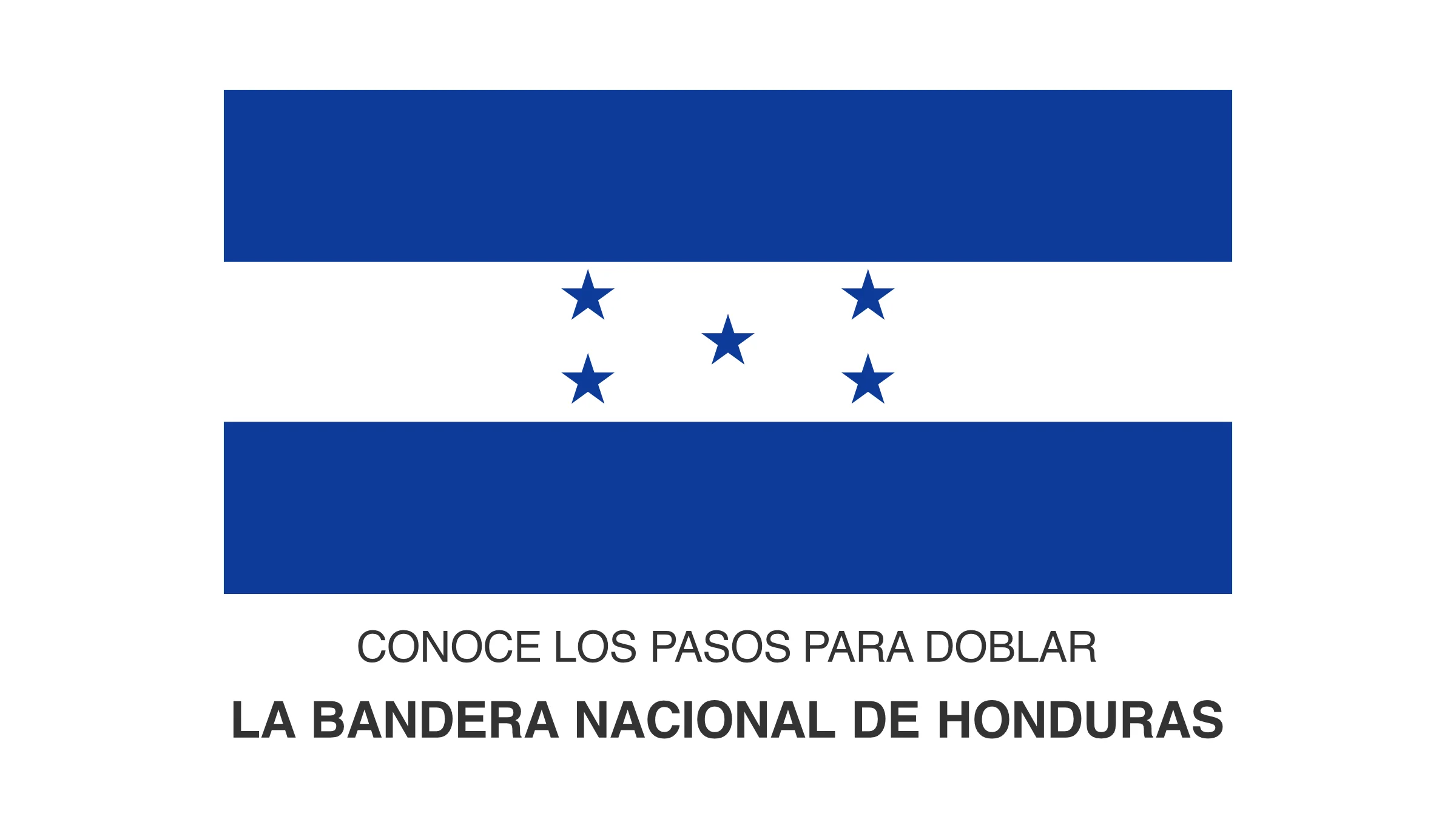 Conoce los Pasos para Doblar correctamente la Bandera Nacional de Honduras